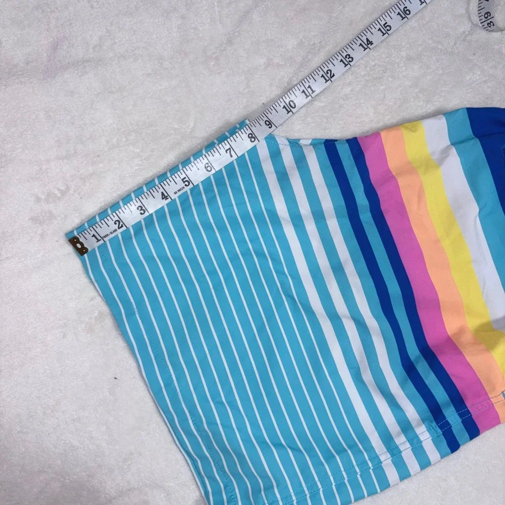 CHUBBIES Swim Trunks Men XXL Blue The Newports Striped 7
